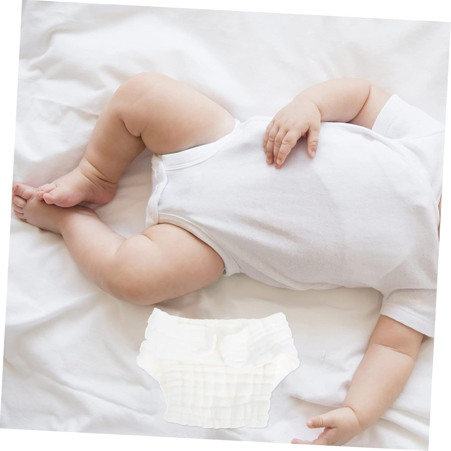 5Pcs Washable Diaper Pants Newborn Cloth Diapers Reusable Nappy Pants for Months Essentials image number 4