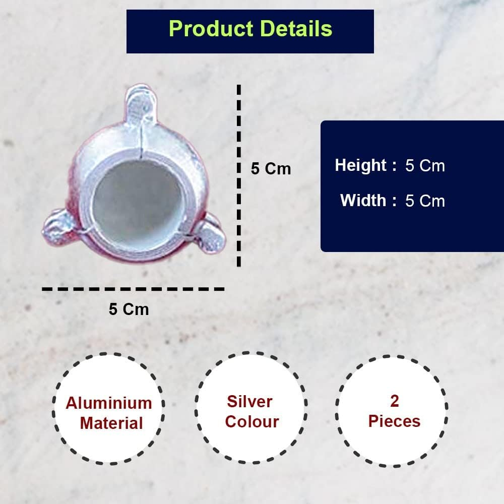 Modak Maker Mould Aluminum for Ganpati, Diwali, Dasra, and Other Festival Set of 2 image number 3