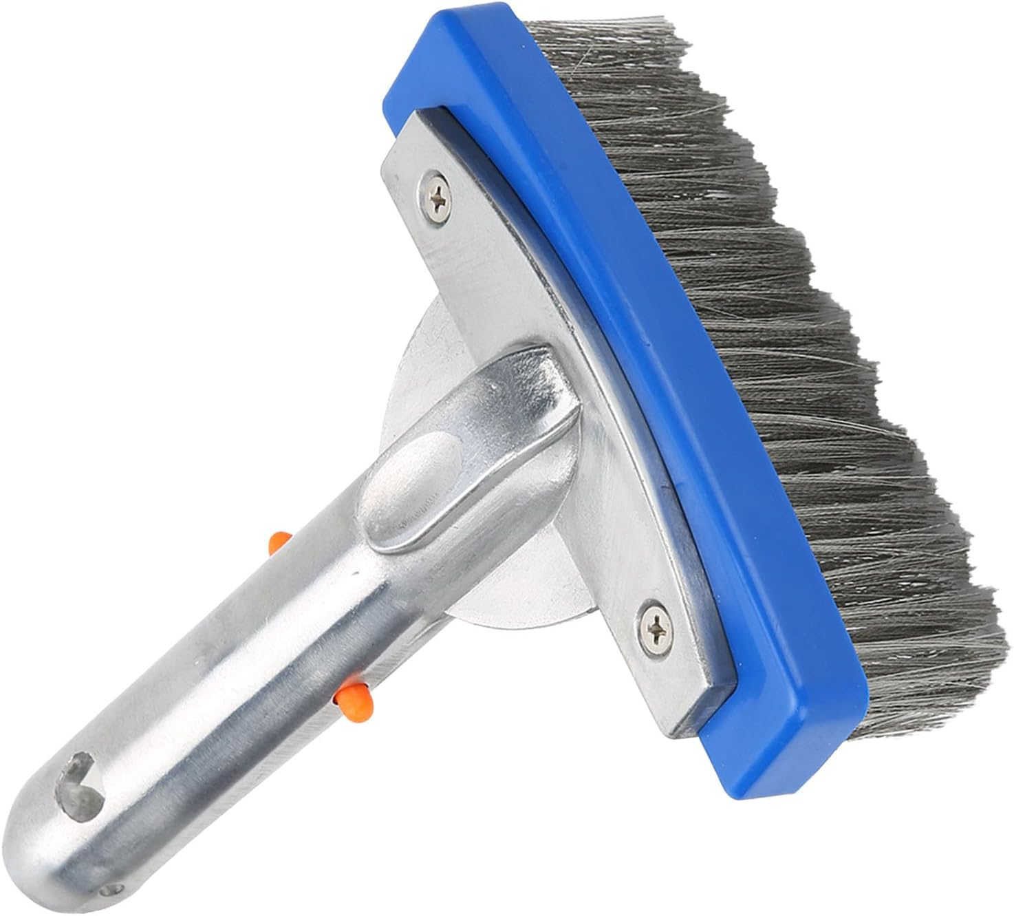 Heavy Duty Pool Brush, 5.5 Stainless Steel Bristles Pool Brush Swimming Pool Cleaner Brush with Handles for Pool Walls image number 6