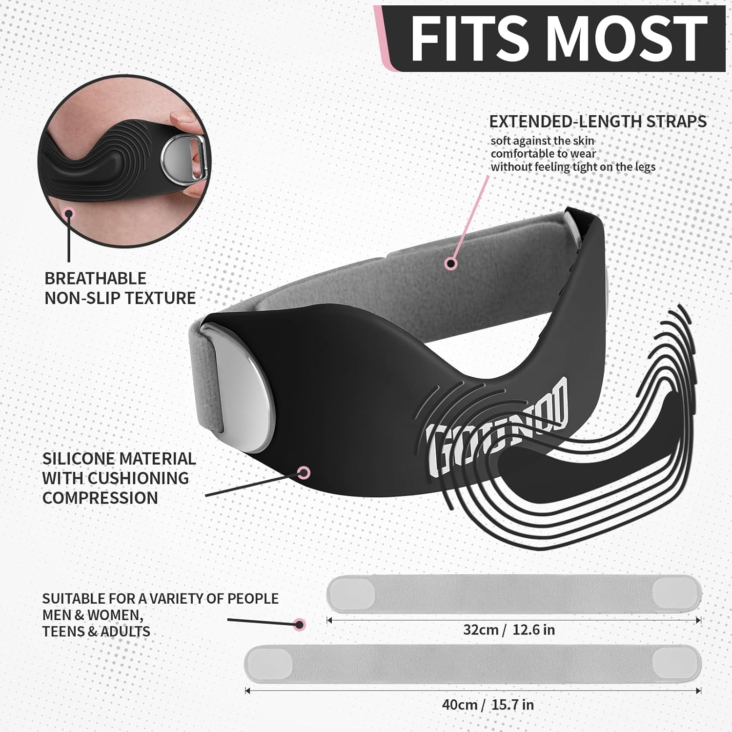 GOUNOD Silicone Patellar Tendon Support Strap image number 3