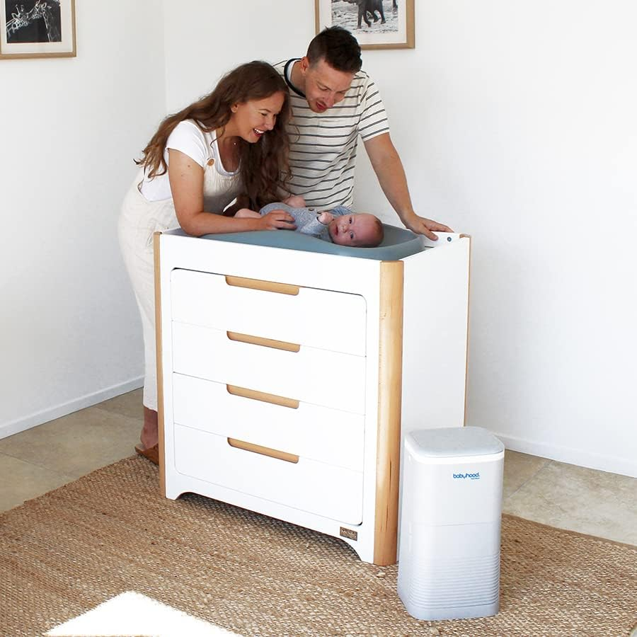 Babyhood Scandi Chest, White/Beech image number 4