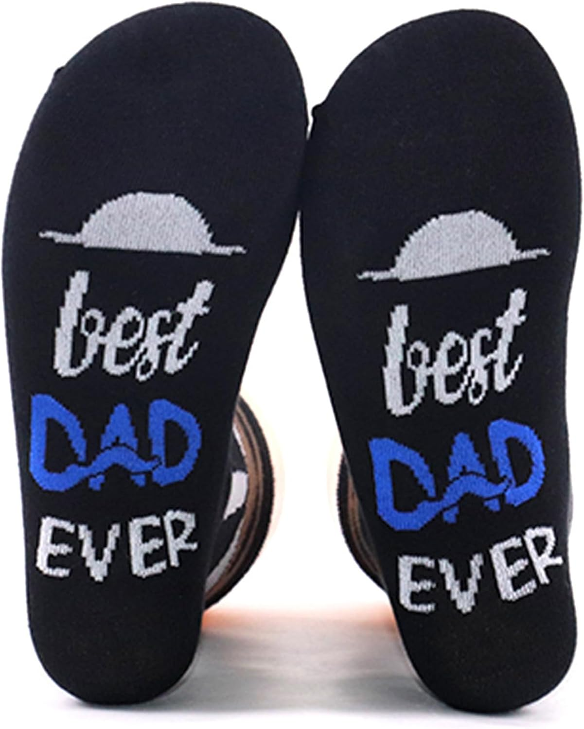LADES Father&rsquo;S Day Novelty Socks for Men &ndash; Funny Grip Letters Print Cotton Anti-Slip Crew Socks