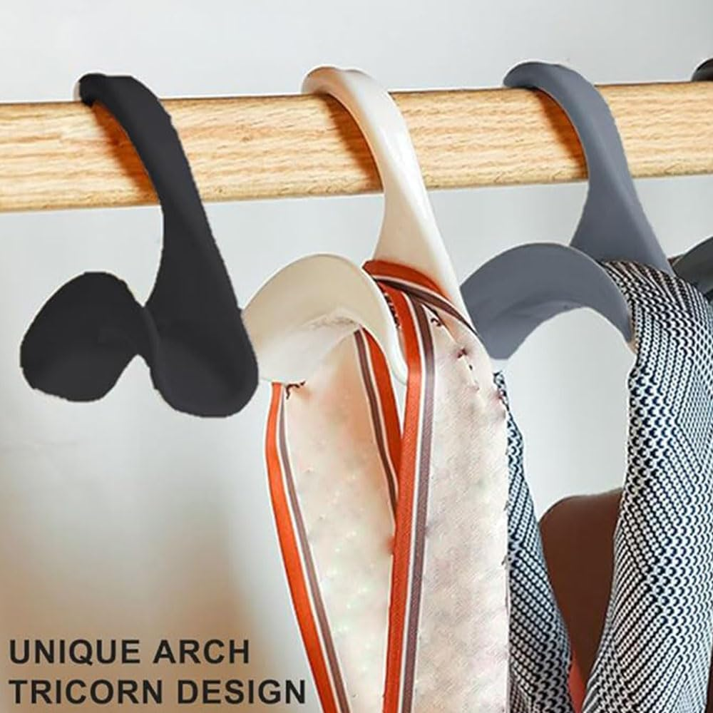 8 Pcs Handbag Hanger Hook, Handbag Hanger Organizer Storage,Used for Handbag,Shoulder Bag,Backpack, Scarf Belt, Closet Rod Hanger Tie Rack,Organizer Hooks Portable Bag Holders (White) - White image number 5