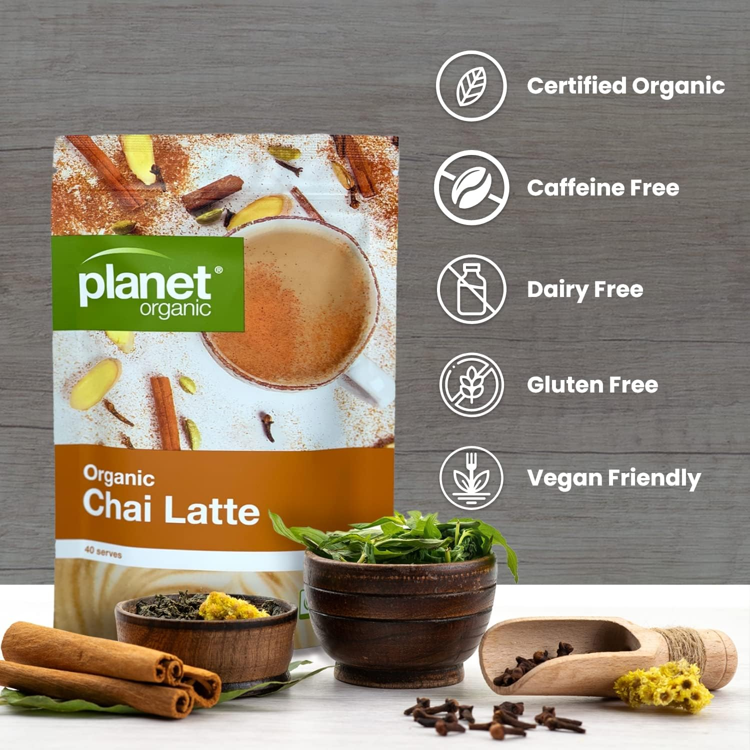 Planet Organic Organic Chai Latte, 100G image number 4