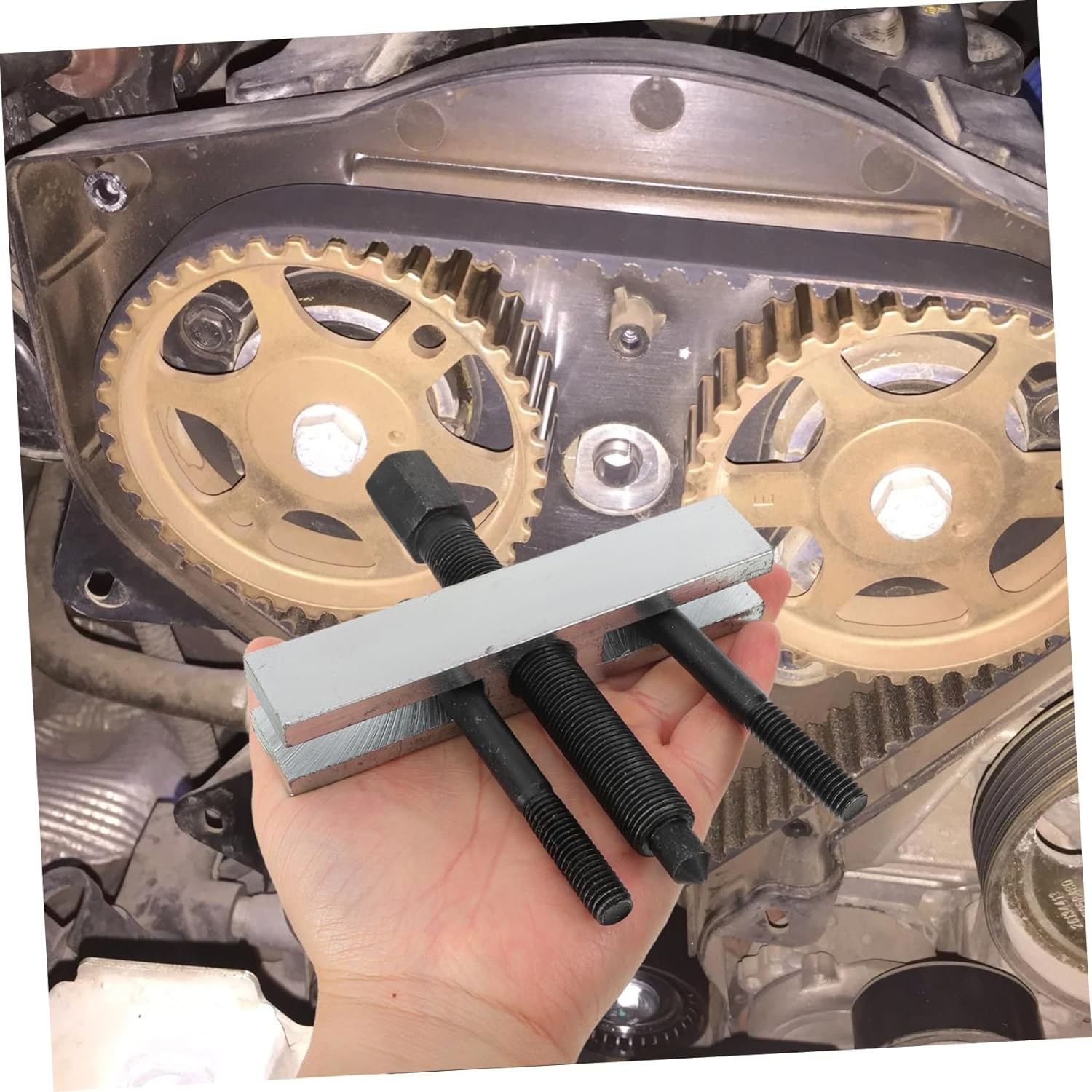 COSMEVIVI Heavy Duty Crankshaft Belt Pulley Puller Tool Set Universal Bearing Puller for Automotive Engine and Motorcycle Repair Mechanic Workshop Equipment image number 6