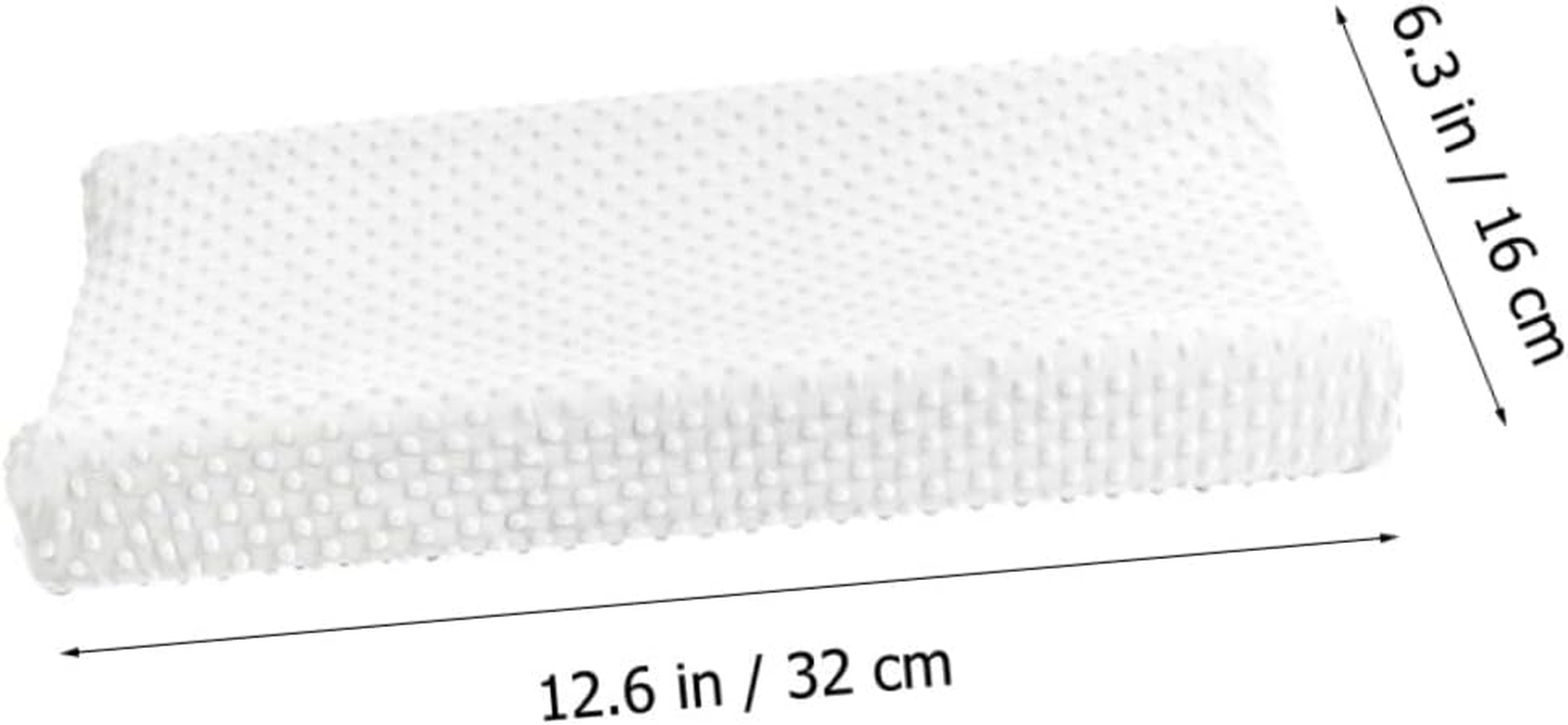 2Pcs Baby Changing Pad Cover Polyester Changing Pad Protector for Infant in White and Grey for Nursery Use image number 6