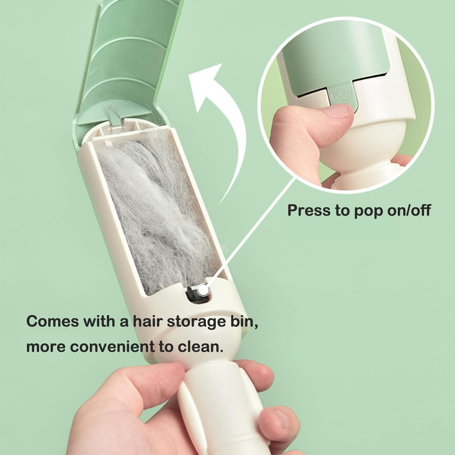 Pet Hair Remover Reusable Pet Hair Remover Dog and Cat Hair Remover for Sofas, Furniture, Carpets, Car Seats with Self-Cleaning Base Upgraded Animal Hair Remover Tool (Red Black)