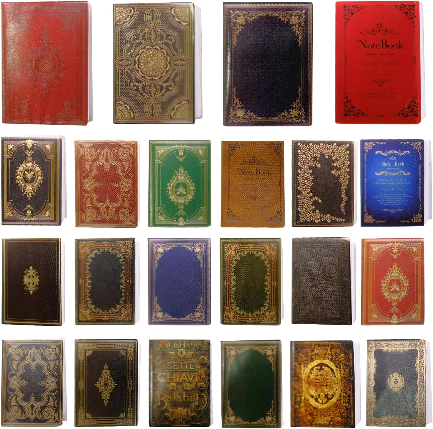 CONEHOY 110 Pcs 1: 12 Scale Miniatures Dollhouse Books Mini Dollhouse Books Model Miniature Dollhouse Accessories Decoration for DIY Projects Dollhouse Boys Girls Toy Supplies image number 3