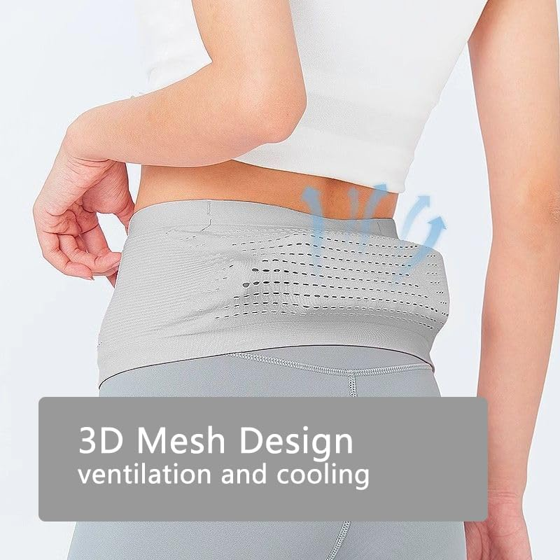 Running Lightweight Waist Bag with Water Bottle, Women'S Invisible Night Marathon Belt, Men'S Sports Fitness Phone Storage Waist Bag image number 5