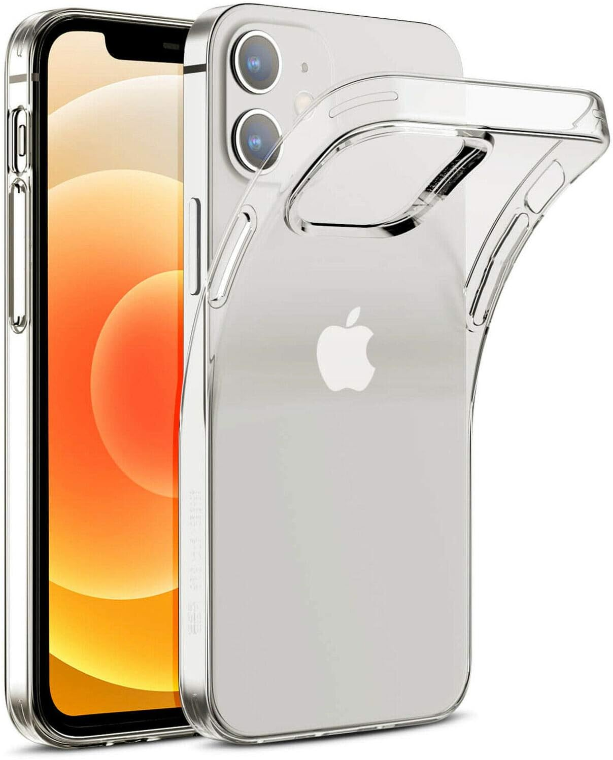 Slim Transparent Clear Bumper Cushion Case Cover for Apple Iphone 12 image number 4