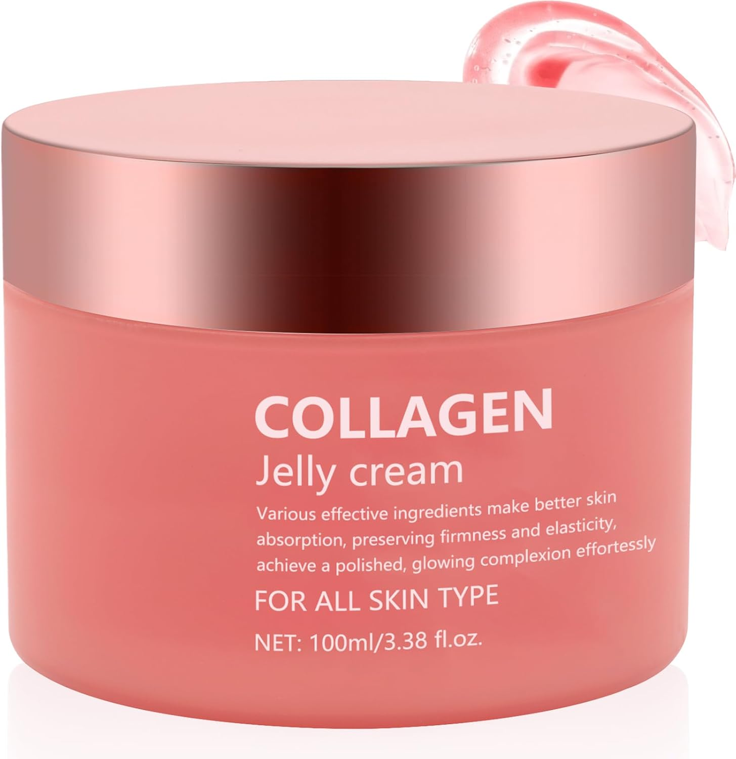 Collagen Jelly Cream with Niacinamide, Facial Skin Care Products for Women, Freeze-Dried Hydrolyzed Collagen Face Moisturiser, Brightening Skincare to Reduce Fine Lines & Dullness for Glass Skin Glow image number 6