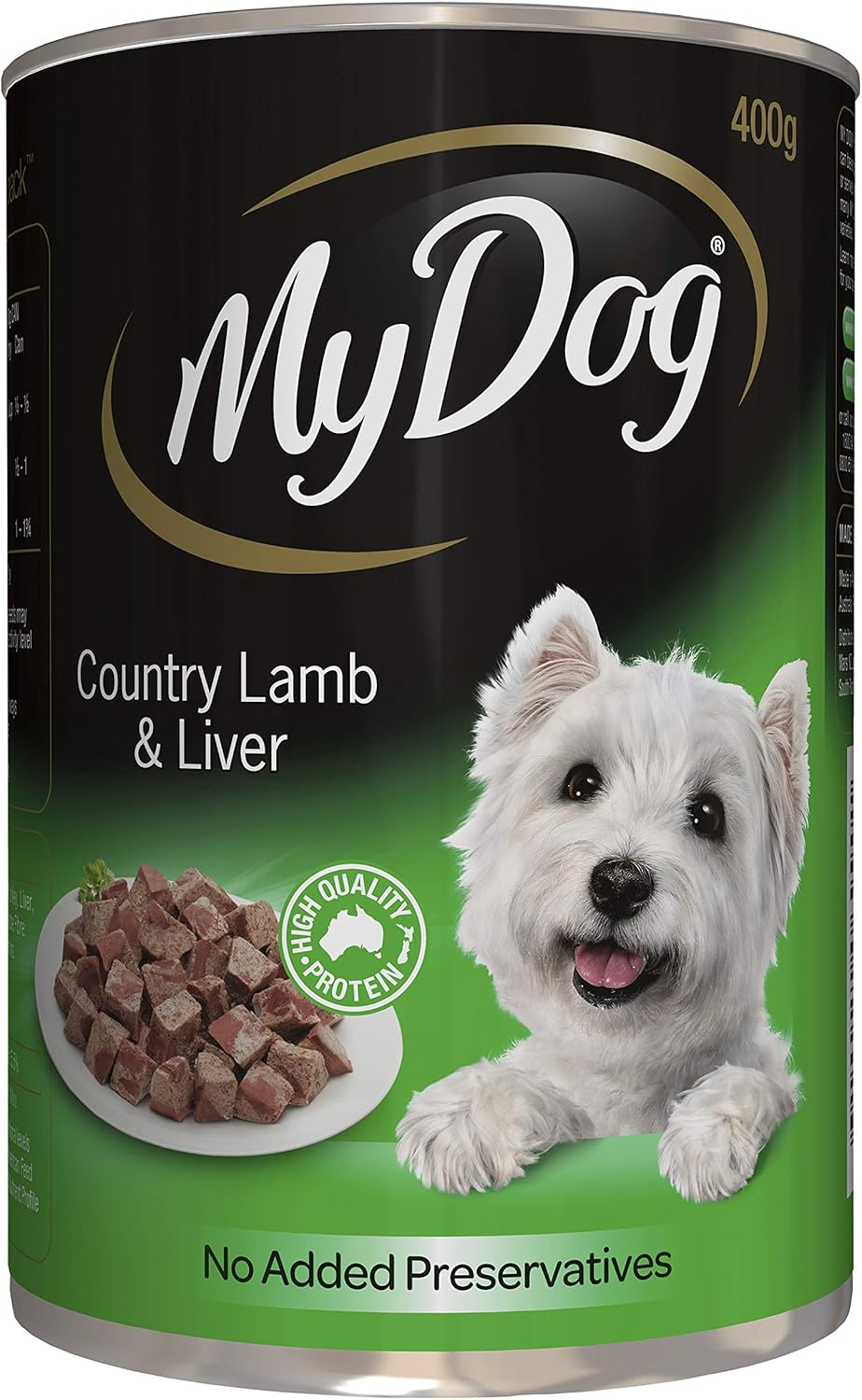 MY DOG Adult Wet Dog Food Country Lamb & Liver 400G Can, 24 Pack
