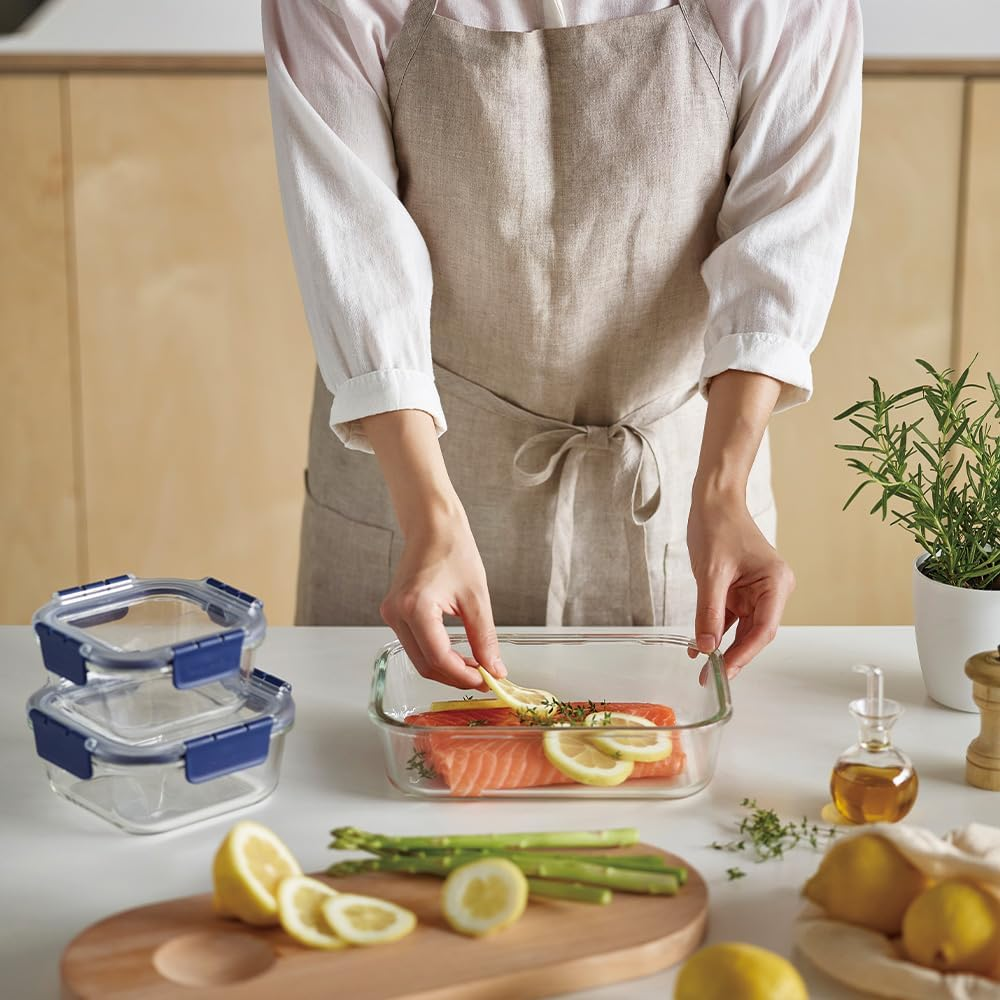 Locknlock Top Class Glass with Tritan Lid Rectangular - 2L image number 6