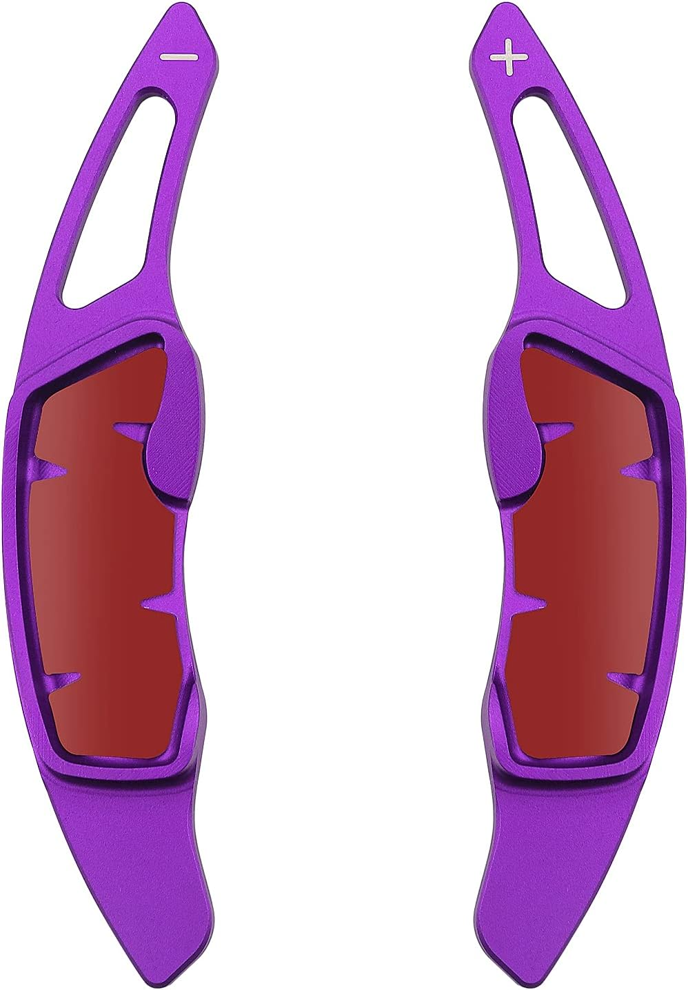 For Subaru Accessories Shift Paddles Cover Extension Steering Wheel Shifter Extended Trim for Compatible with Subaru Forester Outback XV BRZ WRX Impreza Crosstrek Legacy Aluminum Decor 2PCS) (Purple)