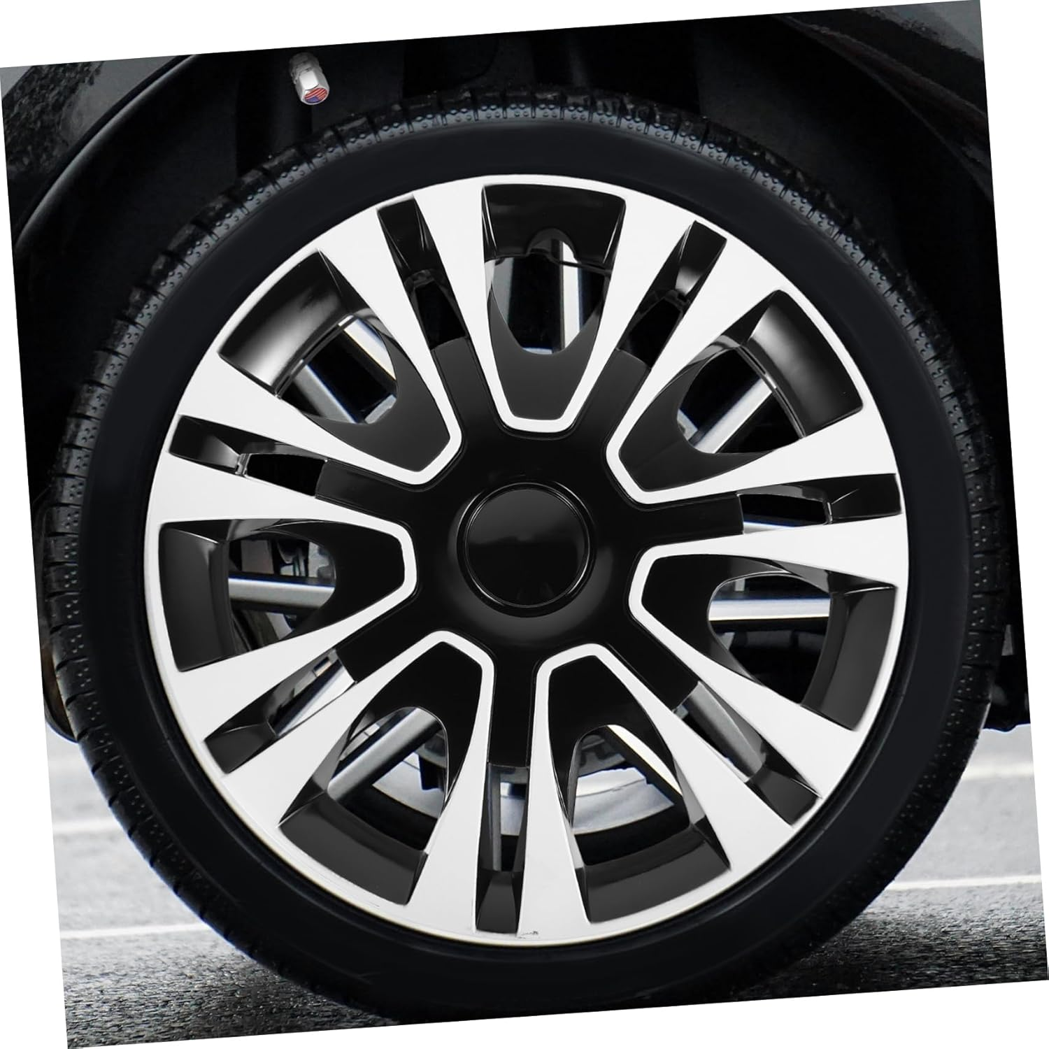SOLUSTRE Wheel Cap Hub Cover Car Wheel Tire Hubcap Replacement for Semi Truck Trailer image number 2