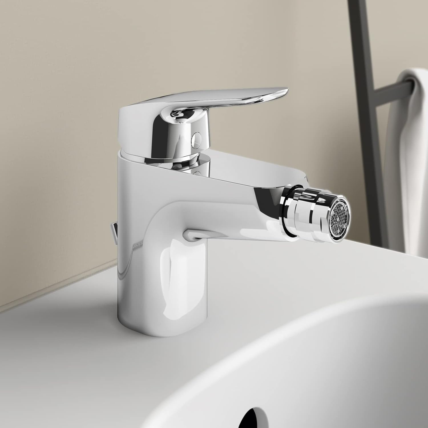 Ideal Standard B1718AA Ceraflex Bidet Mixer with Pull Button Waste image number 2