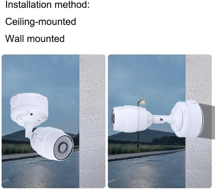 2-Pack Universal Aluminum Alloy Waterproof Hide Cable Junction Box Mount Bracket, Universal for Bullet Security Camera, CCTV IP Surveillance Cameras Holder image number 5