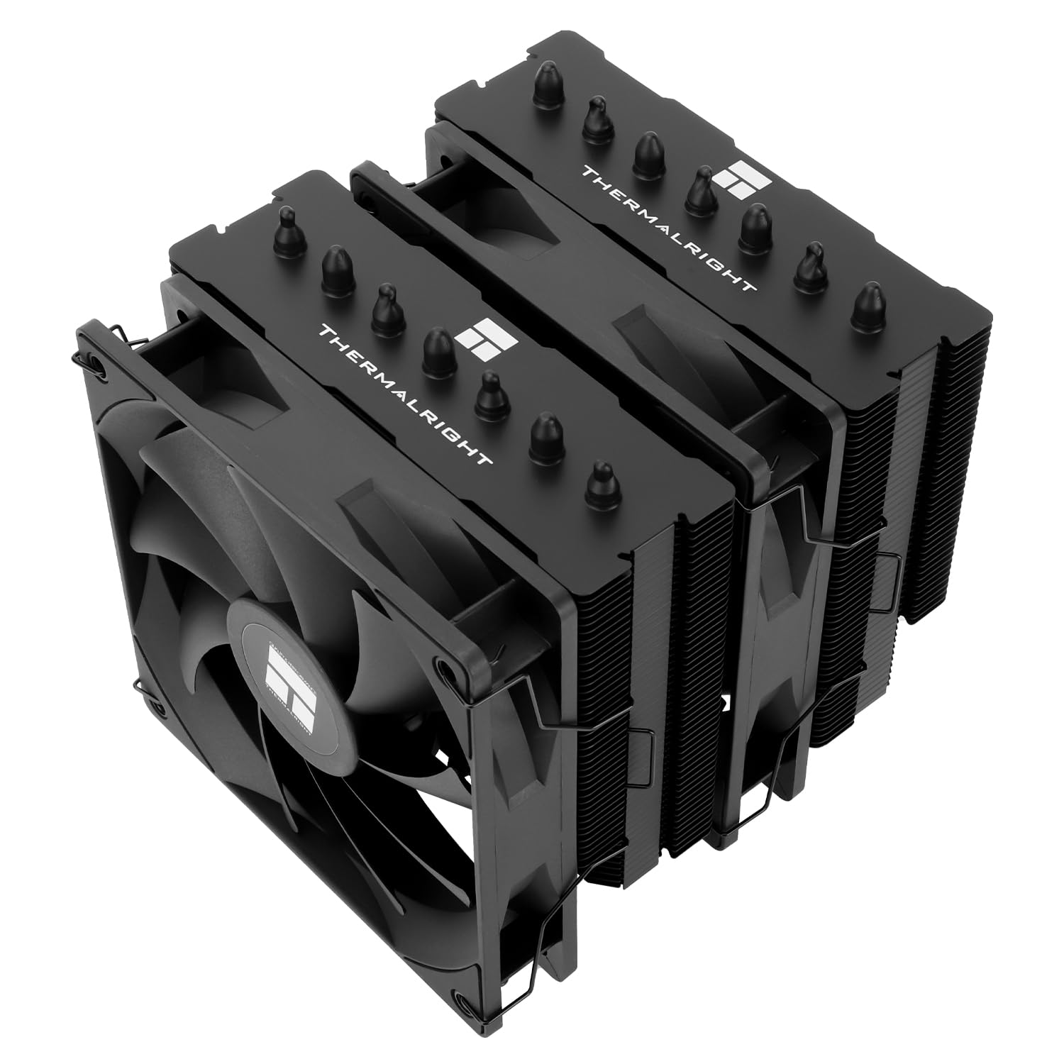 Thermalright Phantom Spirit 120 SE Black CPU Cooler,Dual TL-C12B V2 PWM Fans and Double Towers, 7 Heat Pipes Heatsink Cooler,For AM4/AM5, Intel LGA1851/1700/115X/1200, Computer CPU Cooling,Black image number 1