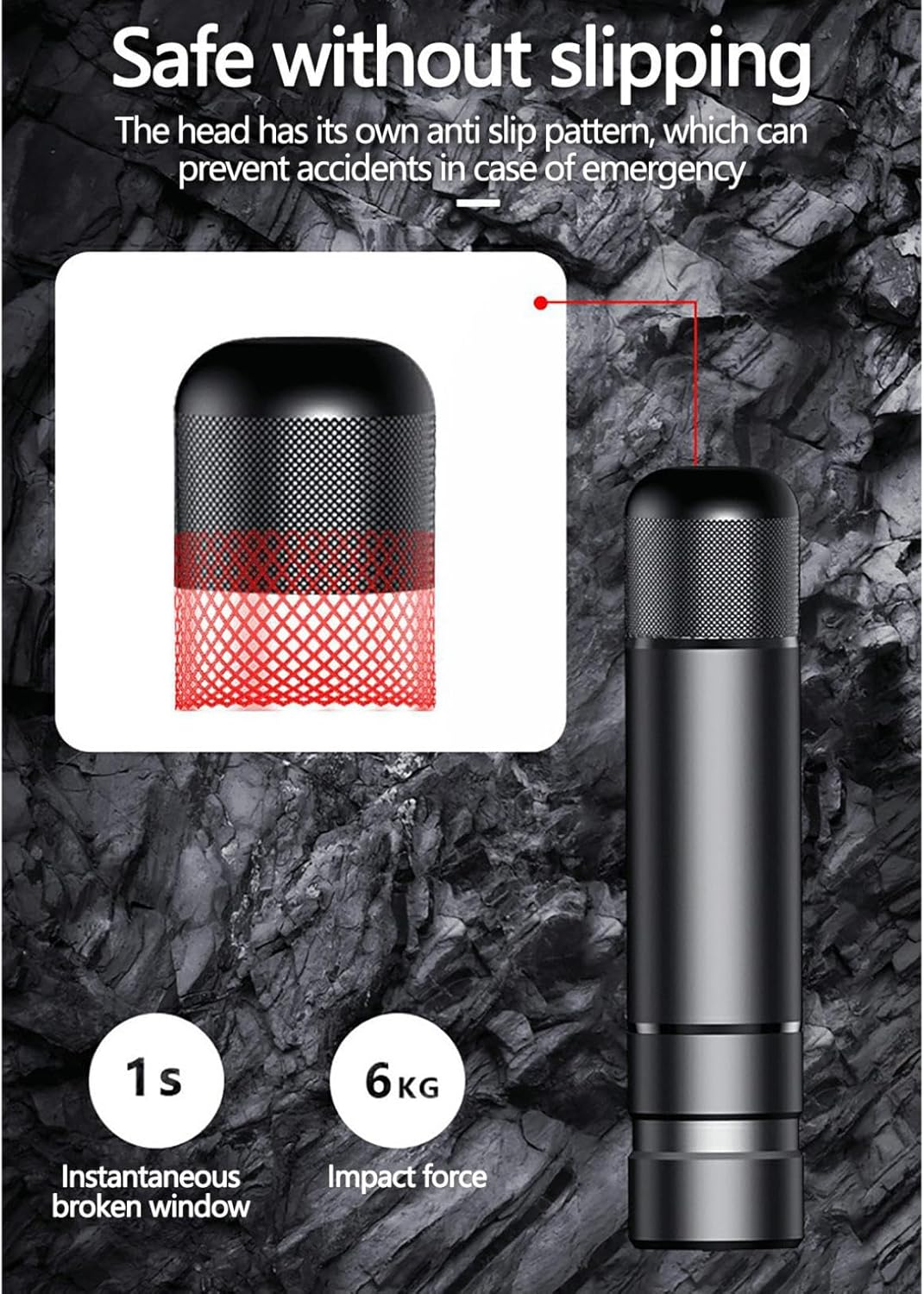 Safehammer Glass Breaker, Car Safety Hammer, Safe Hammer Glass Breaker, Car Emergency 2-In-1 Window Breaker & Seat Belt Cutter, Vehicle Escape Tool, Automotive Interior Safety Products (2Pc-Red) image number 6