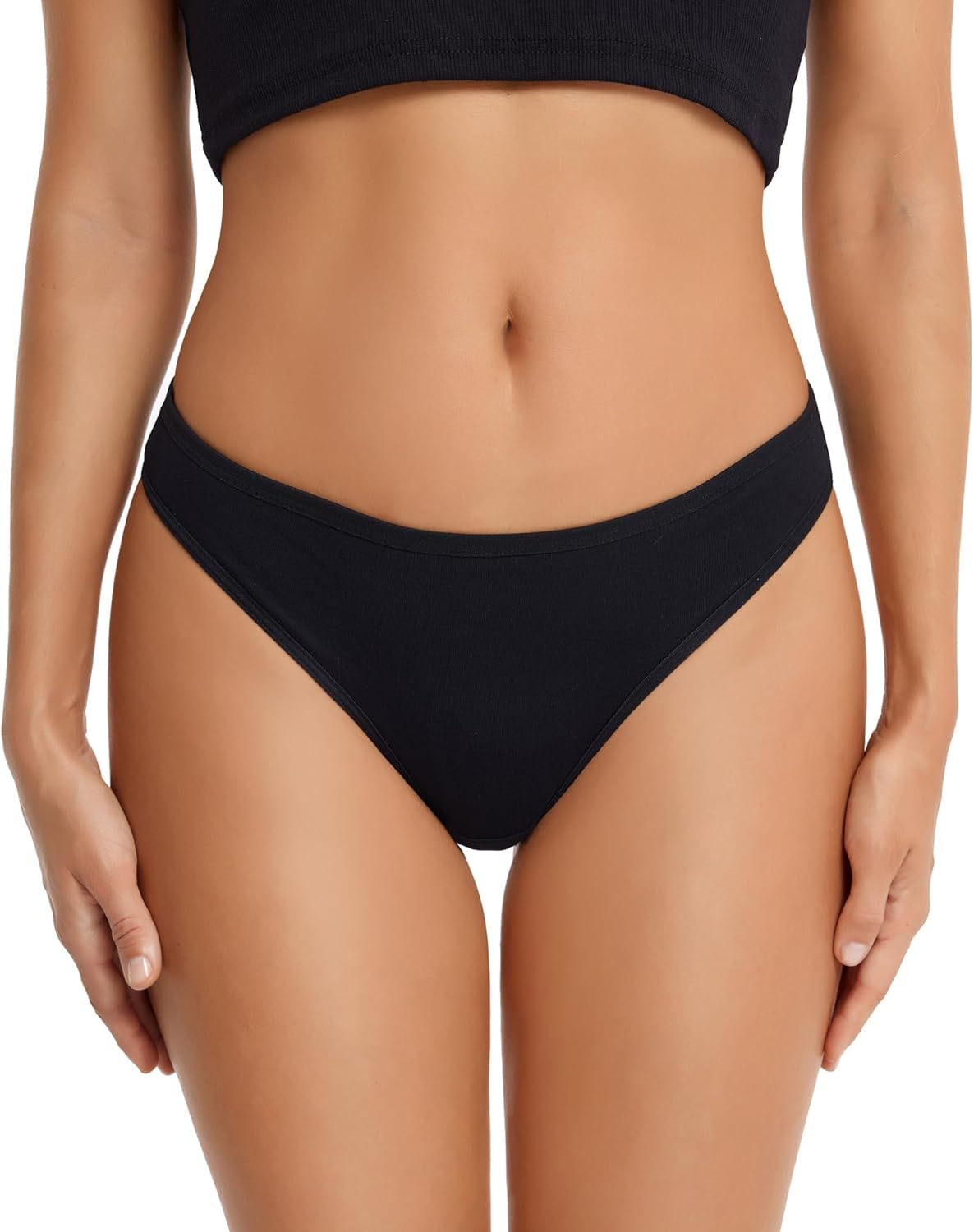 Anzermix Women'S Breathable Cotton Thong Panties Pack of 6 image number 6