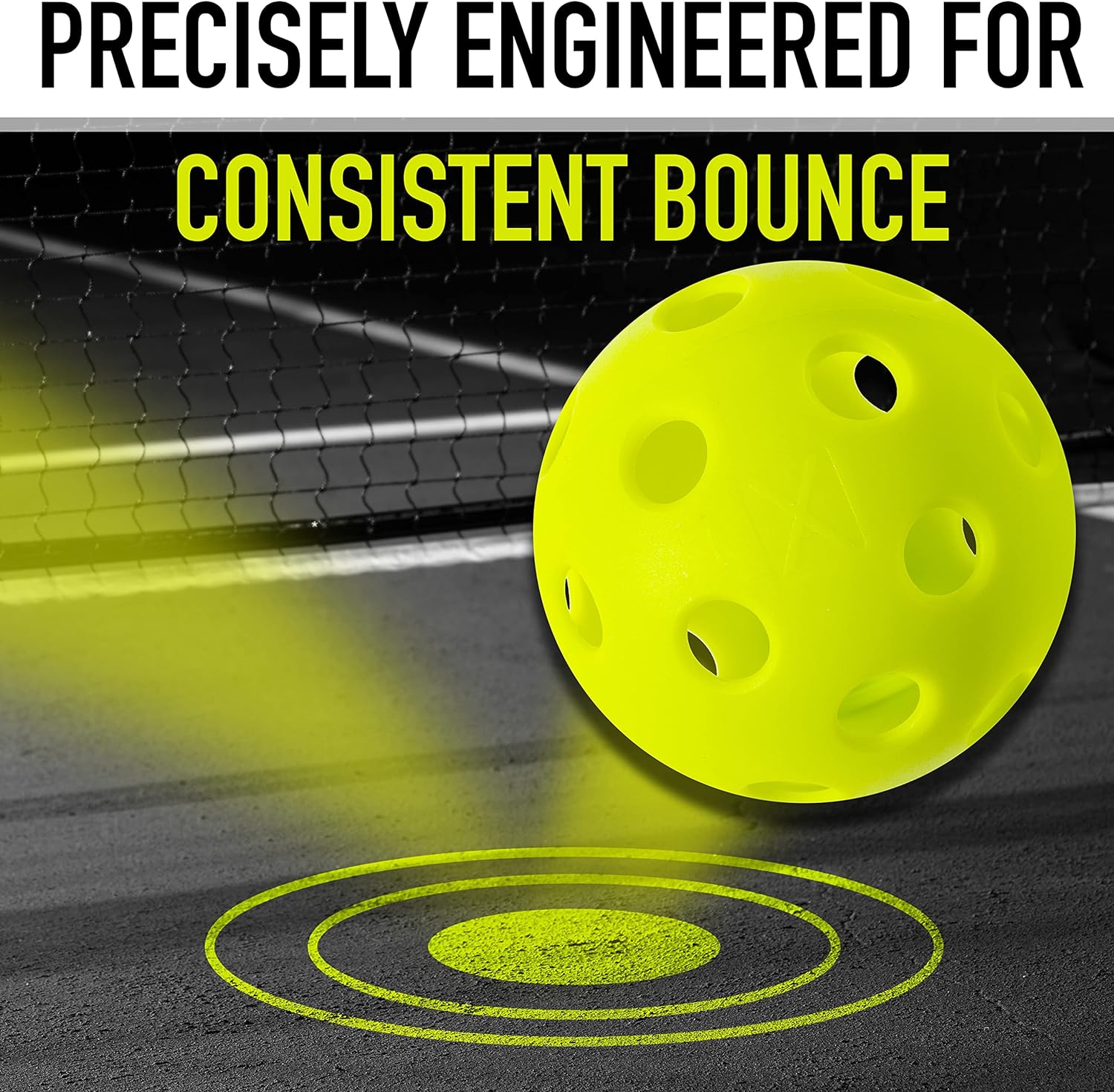 Franklin Sports X-26 Indoor Pickleballs - 3 Pack, 12 Pack & 100 Pack Bulk - USAPA Approved Tournament Pickleballs - Multiple Colors image number 4