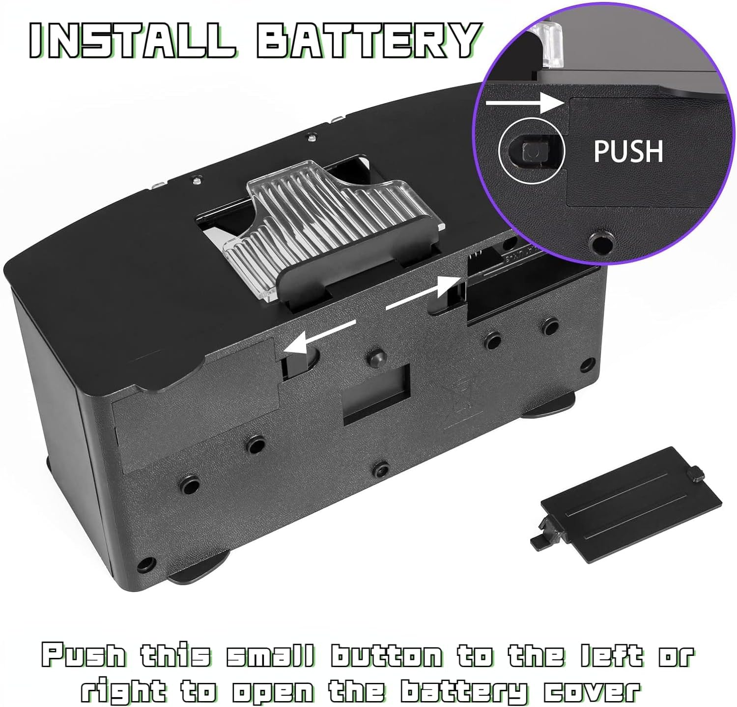 Automatic Card Shuffler 2/1/4/6 Deck,Battery-Operated Electric Poker Shuffler,Playing Card Shuffler for Home Card Game (1-2 Decks) image number 4