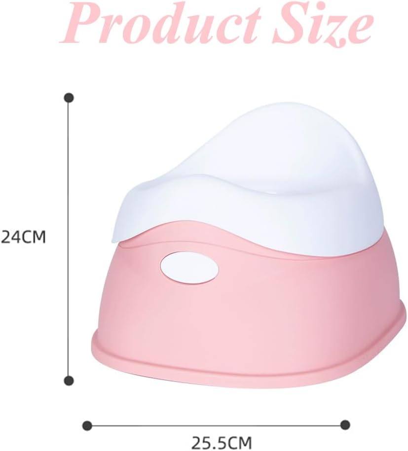 Toddler Toilet Training Potty Chair, Potty Topper Stepstool, Training Seat with Slip-Resistant Base, Travel Potty Chair for Toddlers 18 Months & above (Pink) image number 1