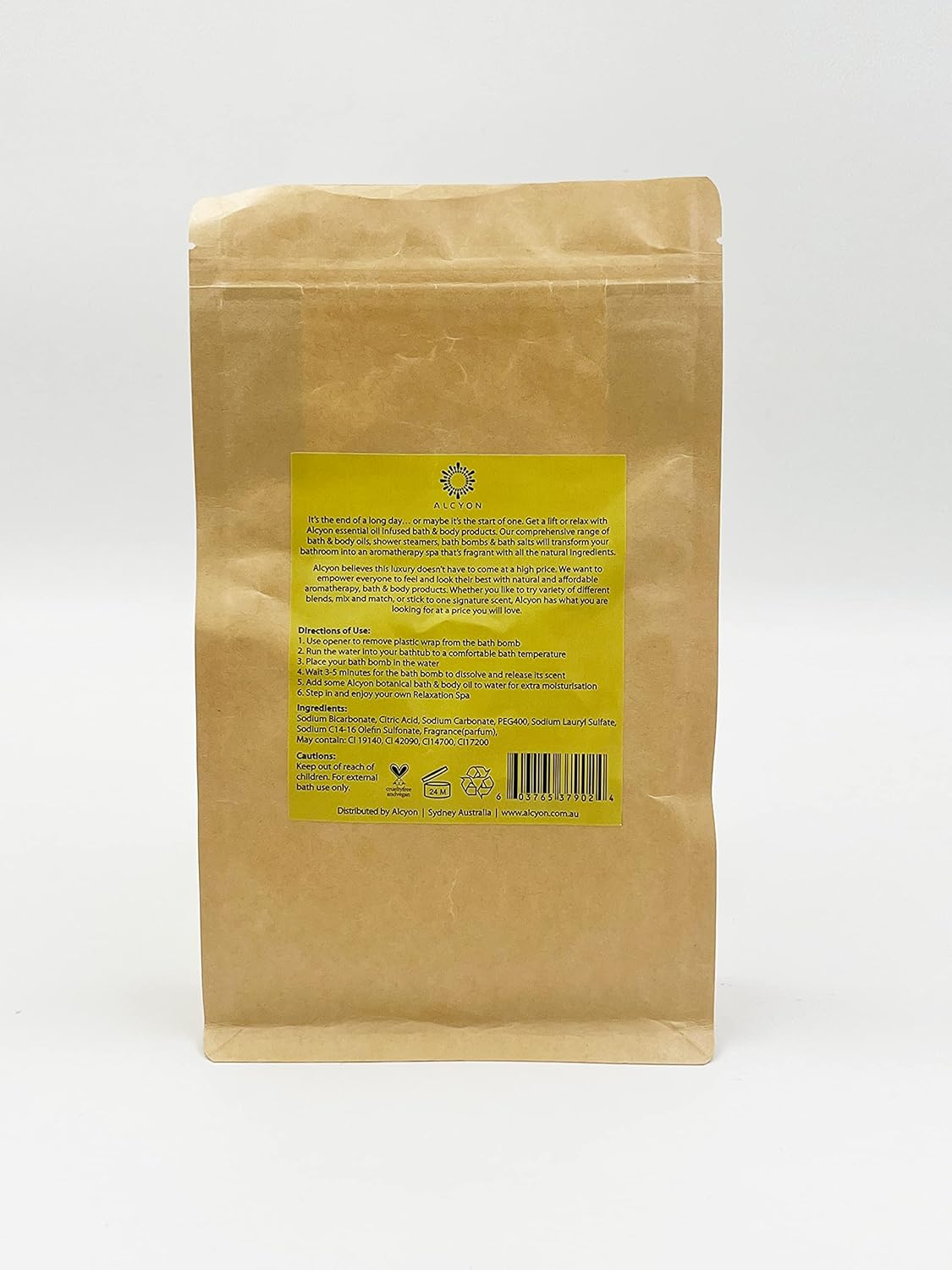 Alcyon Bath Bomb Melts - Relax & Unwind with 8 Essential 100% Jojoba Oils - Aromatherapy Scented Bath Bomb Melts for a Spa-Like Experience - Ideal Choice for Women & All Occasions (Color Vanilla) image number 2