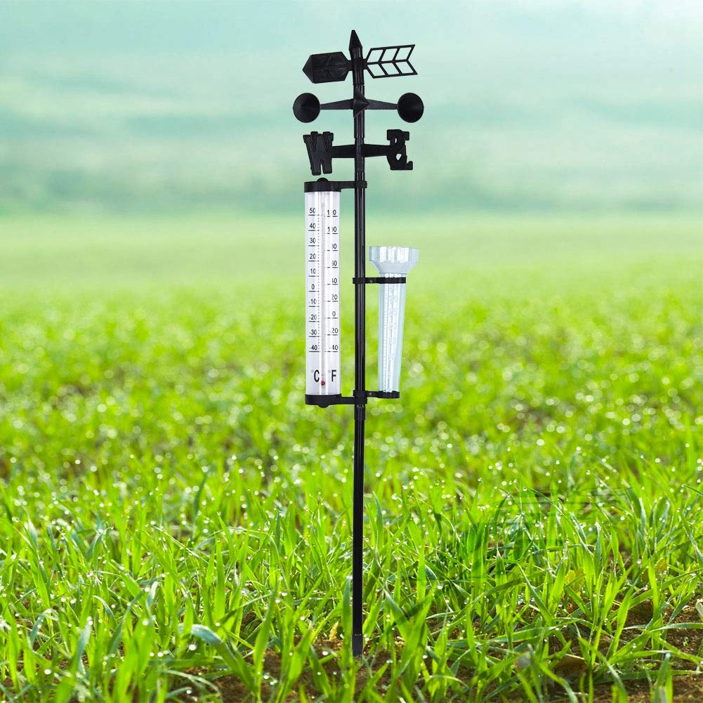 3 in 1 Weather Station Measurer with Rain Gauge, Wind Indicator for Outdoor Garden image number 5
