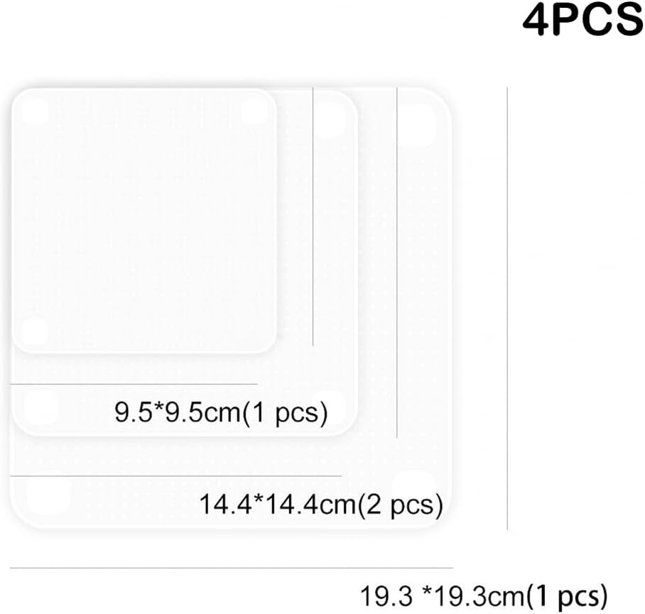 4X Reusable Silicone Bowl Wraps Kitchen Cover Food Stretch Lid Set image number 3