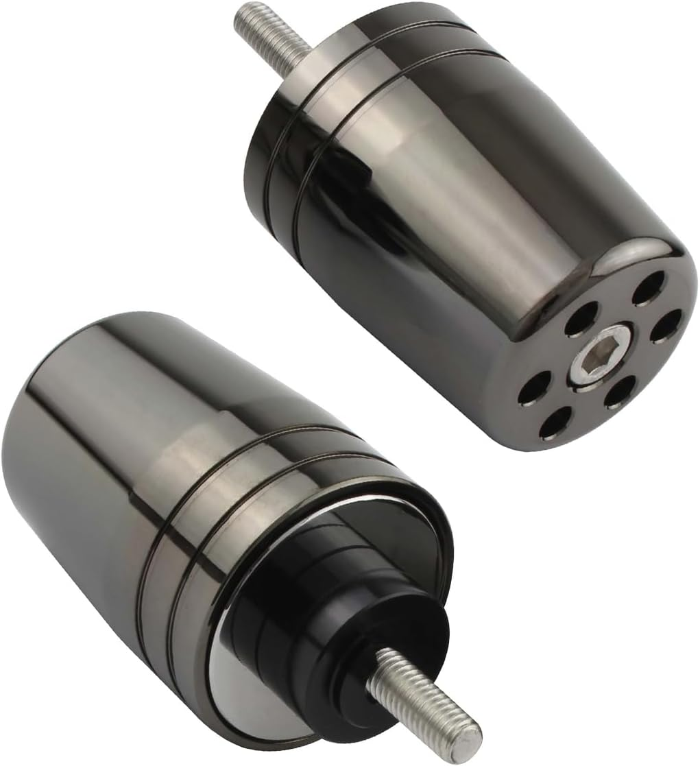 POSH FAITH 033979-12-10 Motorcycle Goods Handlebar End Ultra Heavy Bar End Type 2 for Honda/Suzuki Genuine Handles, M6 Type CB1300SF/SB | CB400SF Etc. Champagne Gold