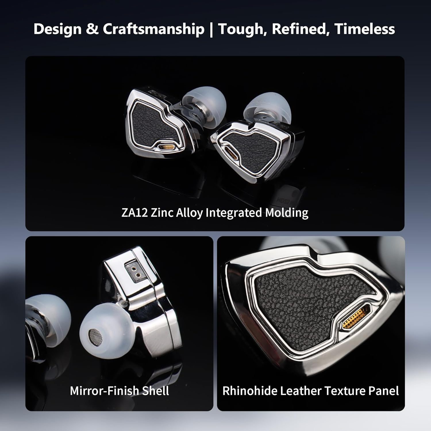 Hidizs MS2 Pro In-Ear Monitors, Hybrid Hifi Wired IEM, 1BA+1DD Dual Drivers, Detachable 0.78Mm 2 Pin Cable Replaceable Pneumatic Sound Tuning Filters for Audiophile Singer Musician image number 1