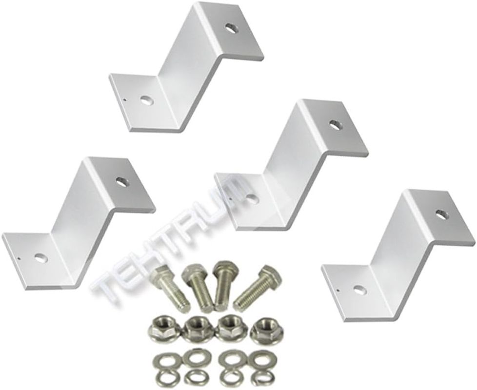 Tektrum Z Bracket Solar Flush Mount Kit - Set of 4