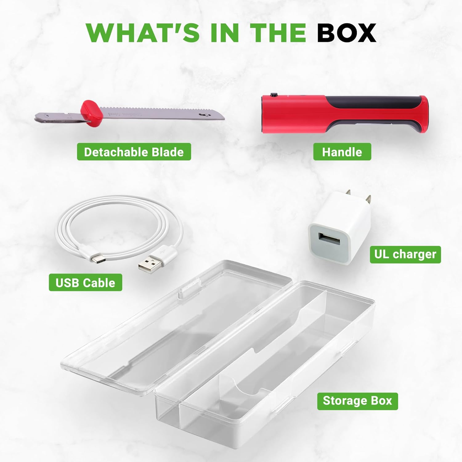 Nutrichef Cordless Electric Knife | Easy to Use Constant ON/OFF Safety Function | Lightweight Kitchen Knife | Carve Turkey, Meats, Poultry, Bread & Cheese | 11.42&rsquo;&rsquo; Stainless Steel Blades | Red image number 2