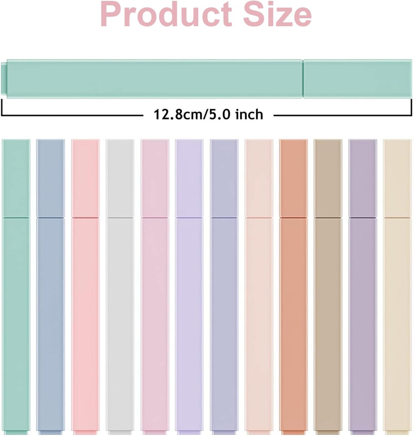 12 Vibrant Bible Highlighters,No-Bleed Pastel Shades for Gentle Scripture Marking. Perfect Highlighter Set for Study, Journaling, or Gifting&mdash;Faith-Friendly & Cute! image number 1