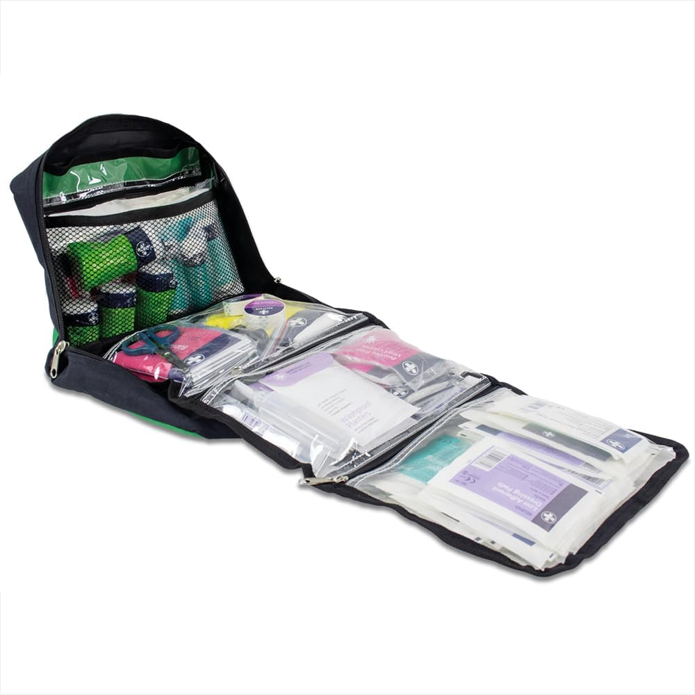 Lewis-Plast First Aid Kit Bag - 309 Piece Survival Kits - Safety Essentials for Travel Car Home Camping Work Hiking Holiday - Pack Supplies - Extra Large image number 2