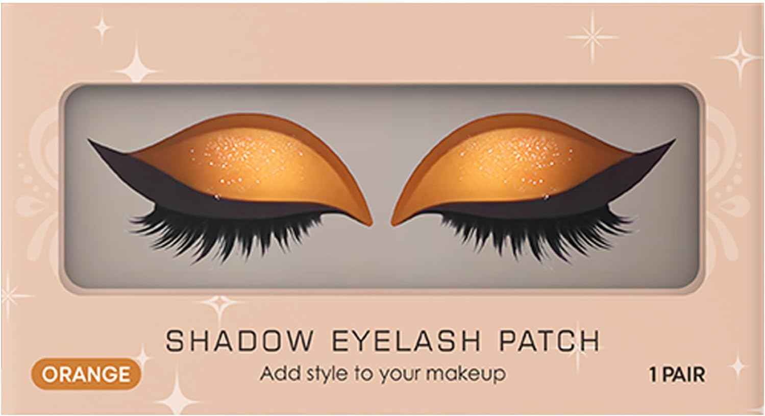 Gupcaqosjw Eyelash Shadow Patch,Reusable Eye Makeup Stickers - Waterproof Eyeshadow Eyelash Patch for Women Festival Travel Wedding Cosplay Night Out Stage Halloween Photoshoot