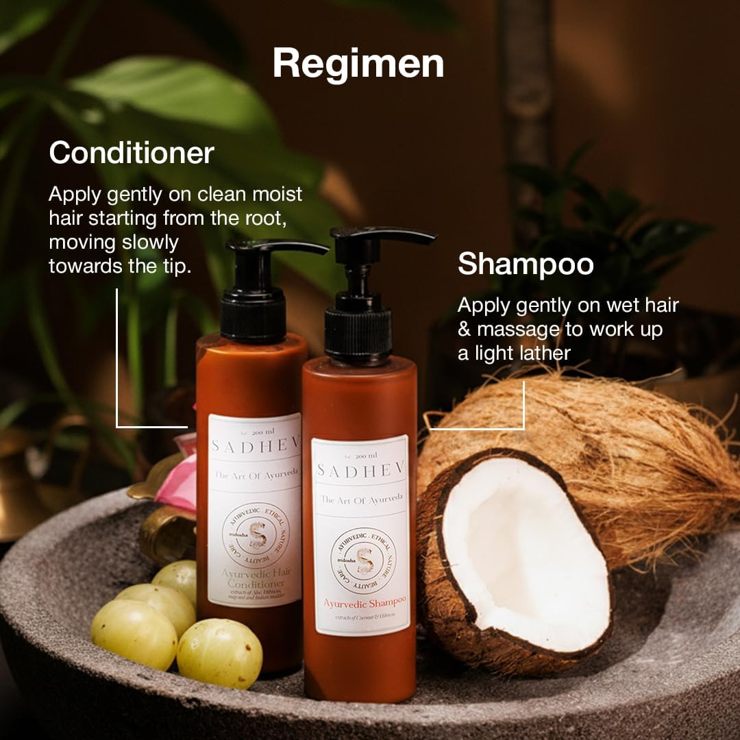 Sadhev - Ayurvedic Shampoo - Coconut & Hibiscus 75Ml image number 2