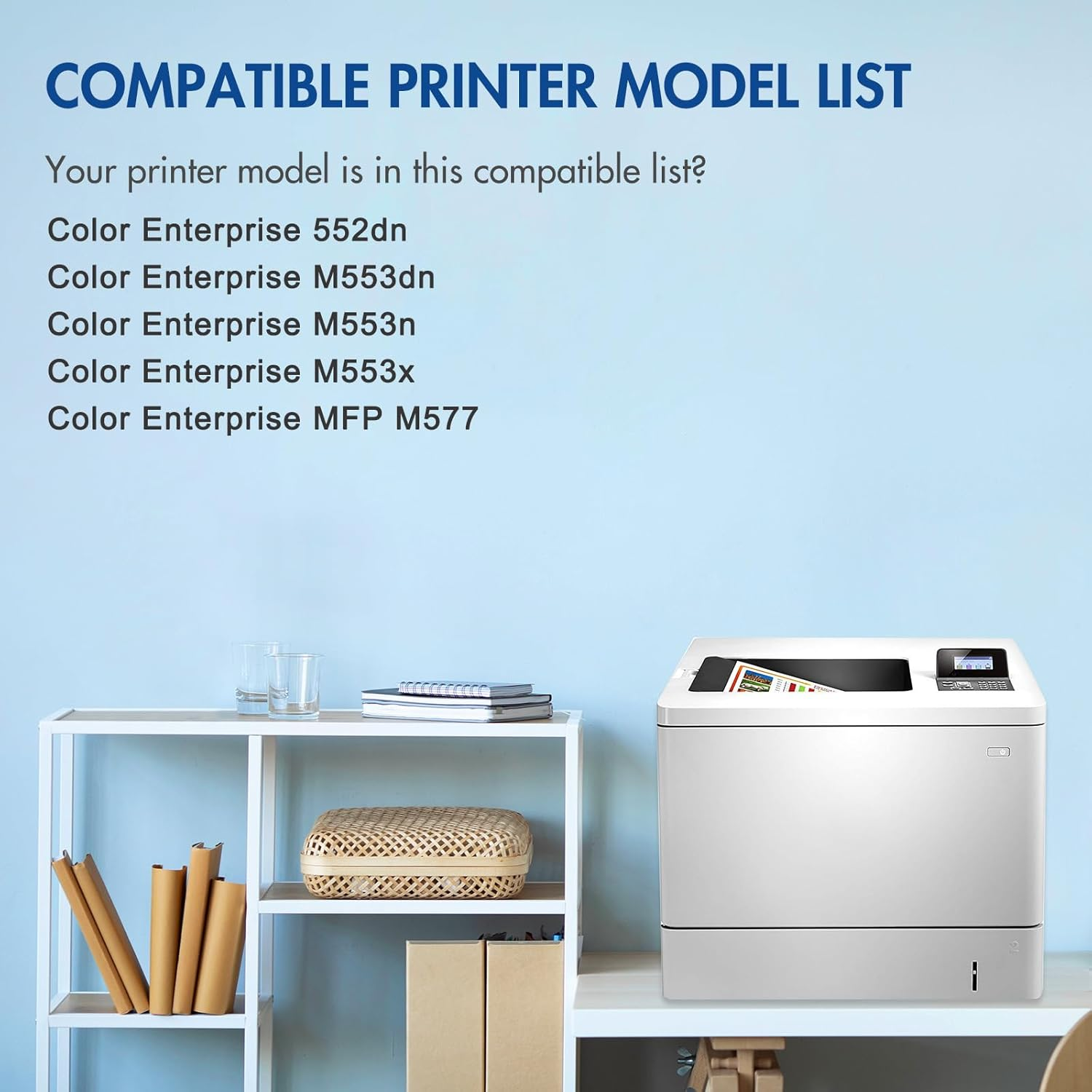 508A Toner Cartridges 4 Pack: 508X M553 Compatible Replacement for HP 508A CF360A CF361A CF362A CF363A 508X M553Dn M577 M553X M553N Printer Ink New Version (Black Cyan Yellow Magenta) image number 5