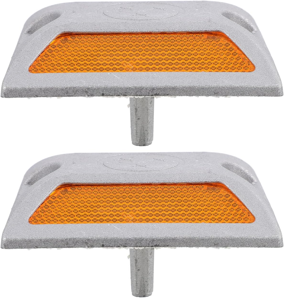 6 Pcs Reflective Driveway Markers - Aluminum Road Reflectors for Enhanced Night Visibility Ideal for Driveways Pathways and Safety Marking image number 4