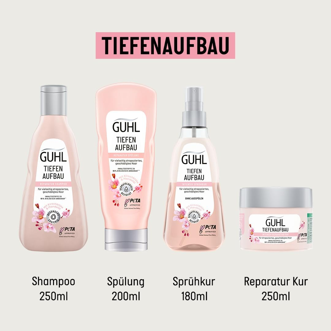 Guhl Deep Building Shampoo - Contents: 250 Ml - Repair for Damaged Hair image number 4