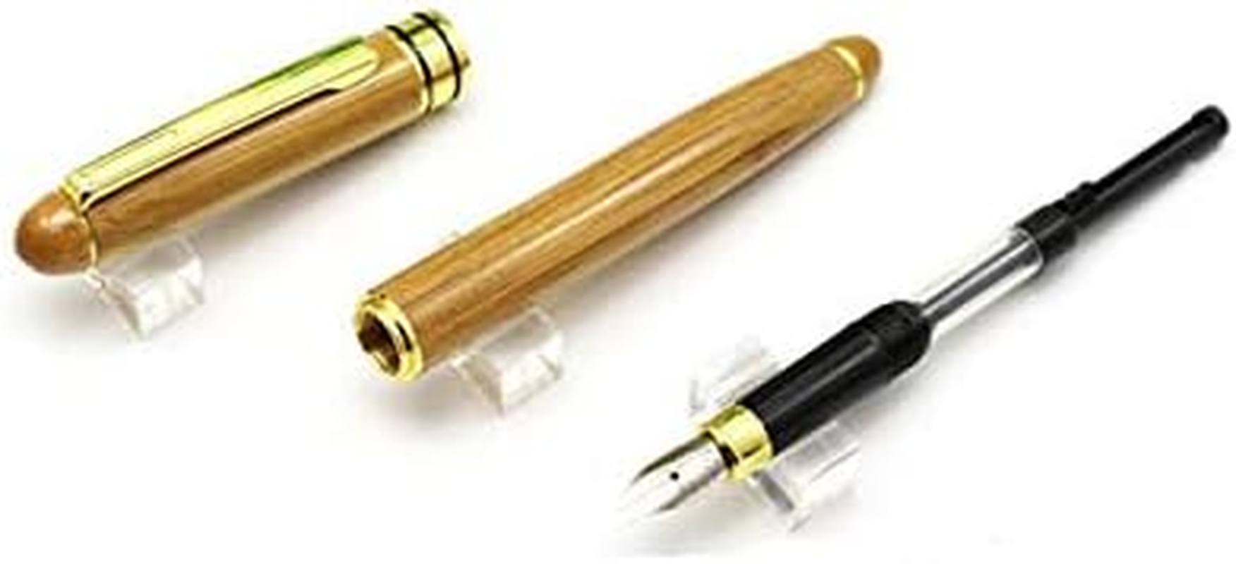 Calligraphy Fountain Pen Set - 5 Sizes, Stub Tip, Bamboo Handle, Piston Ink Container, Multi-Language Art Pen for Gothic, Italic, Arabic Fonts (2.9Mm) - 1.5 Mm. image number 5