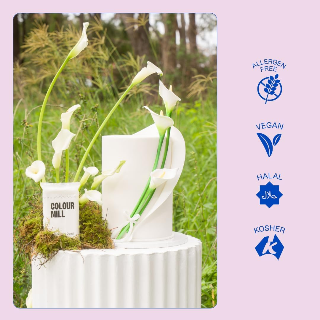 Colour Mill Decorators Dough Premium Ready to Roll Fondant Baby Blue 250G