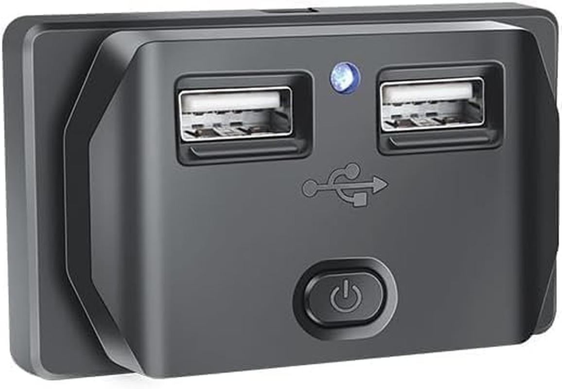 3.1A Car Socket Power Dual USB Charger for 12V-24V Socket Car Installation Motorhome Caravan image number 1