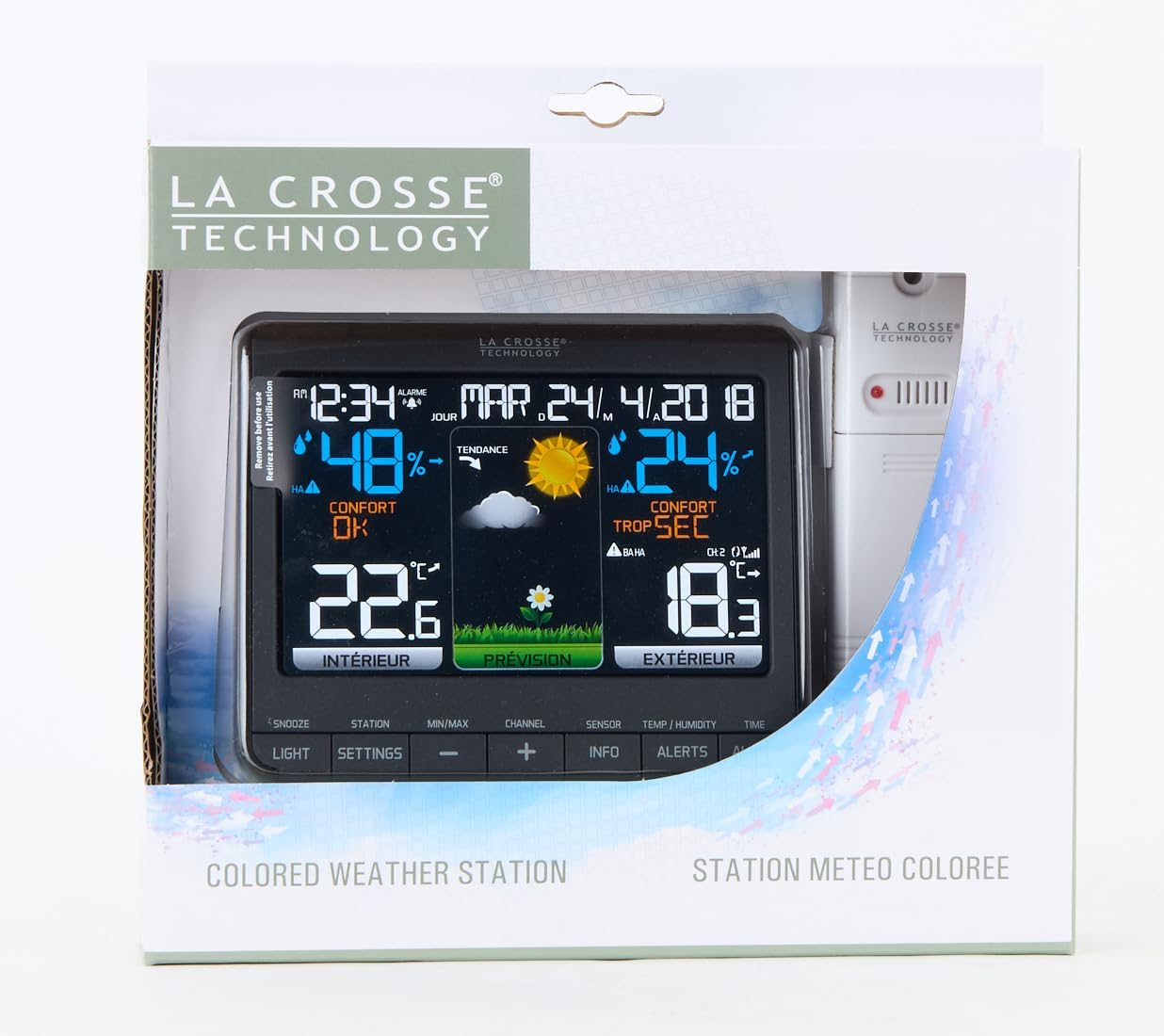 La Crosse Technology WS6825 Weather Station Black image number 3