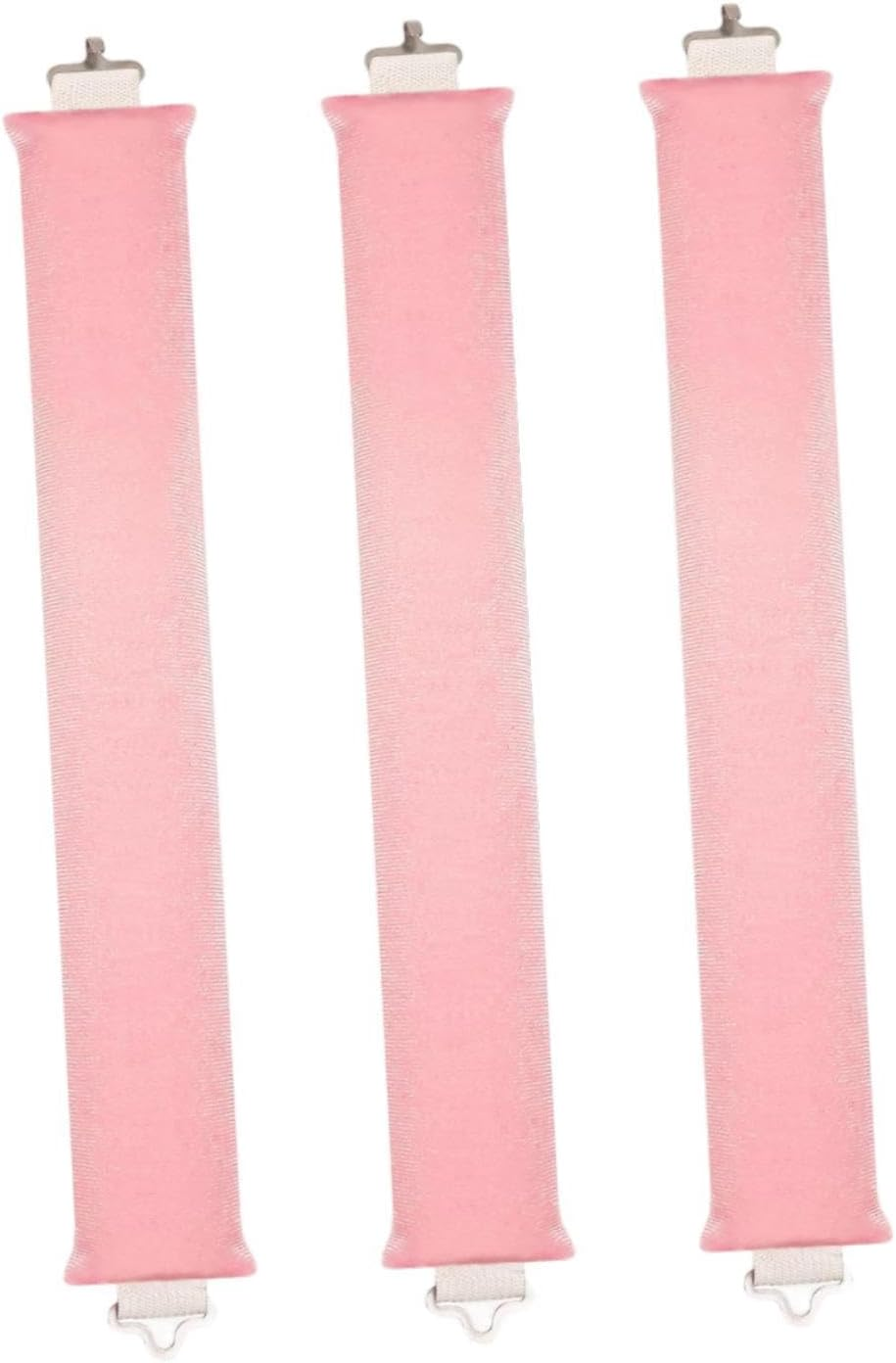 "Abbraccia" 3 Pieces Overnight Blowout Rods Heatless Curling Rods Curling Headband Soft Lazy Practical Overnight Wavy Curlers, Pink