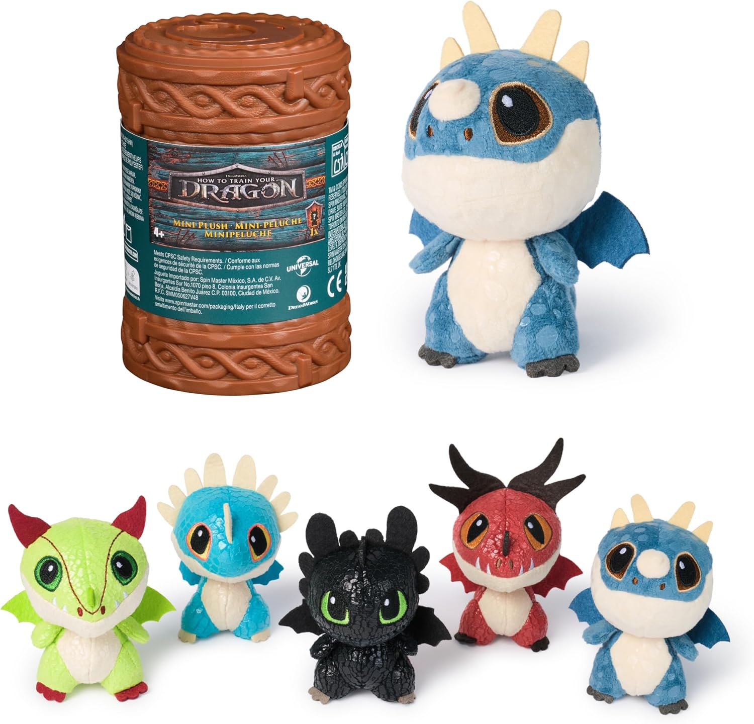 How to Train Your Dragon, Mini Surprise Plush Toy, 7,5-Cm Dragon Stuffed Animal, Mystery Toys, Kids Toys for Boys Ages 4 and up (Styles May Vary) image number 6