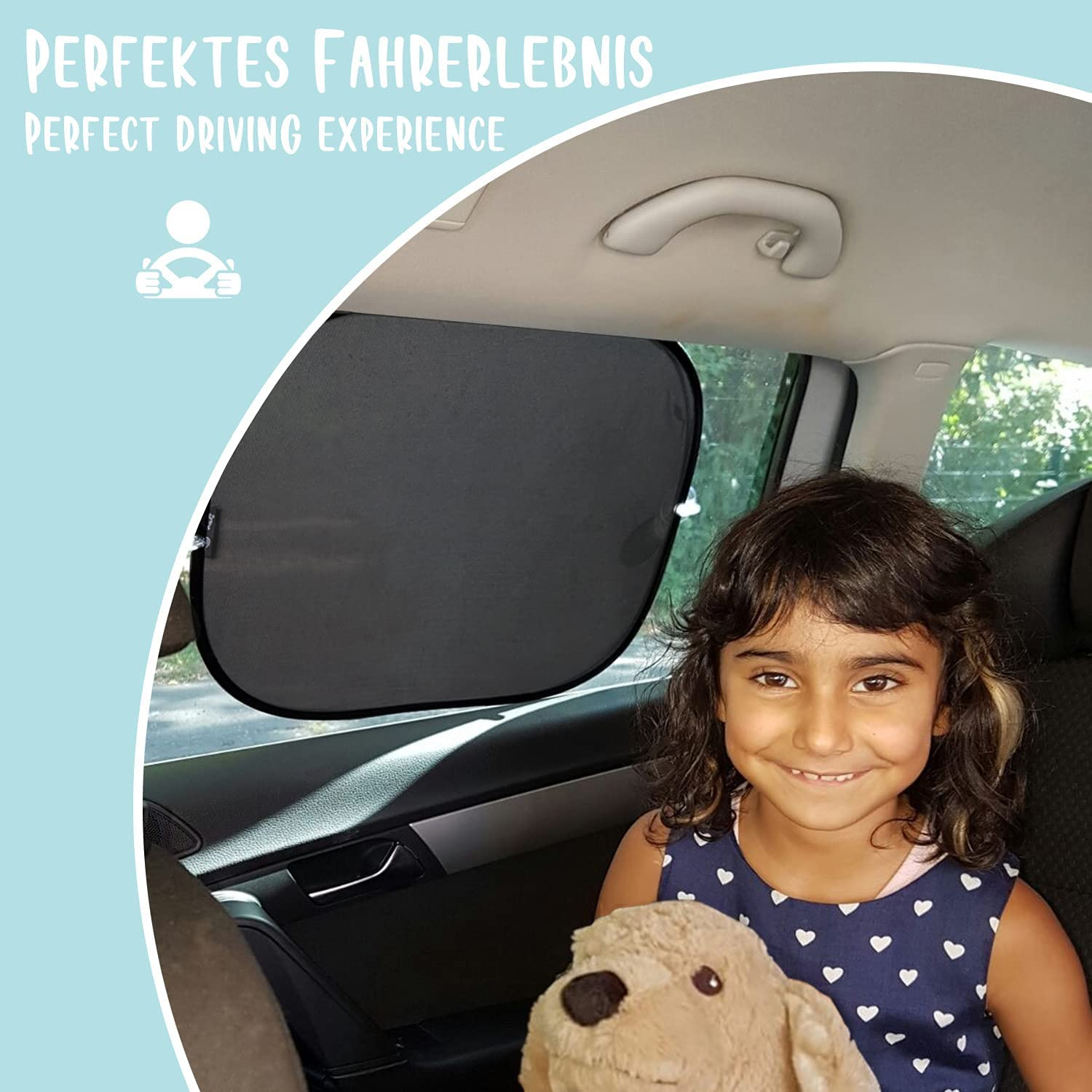 Laneta Leon and Sophie Car Sun Shade Baby Sun Shade for Car Window image number 6