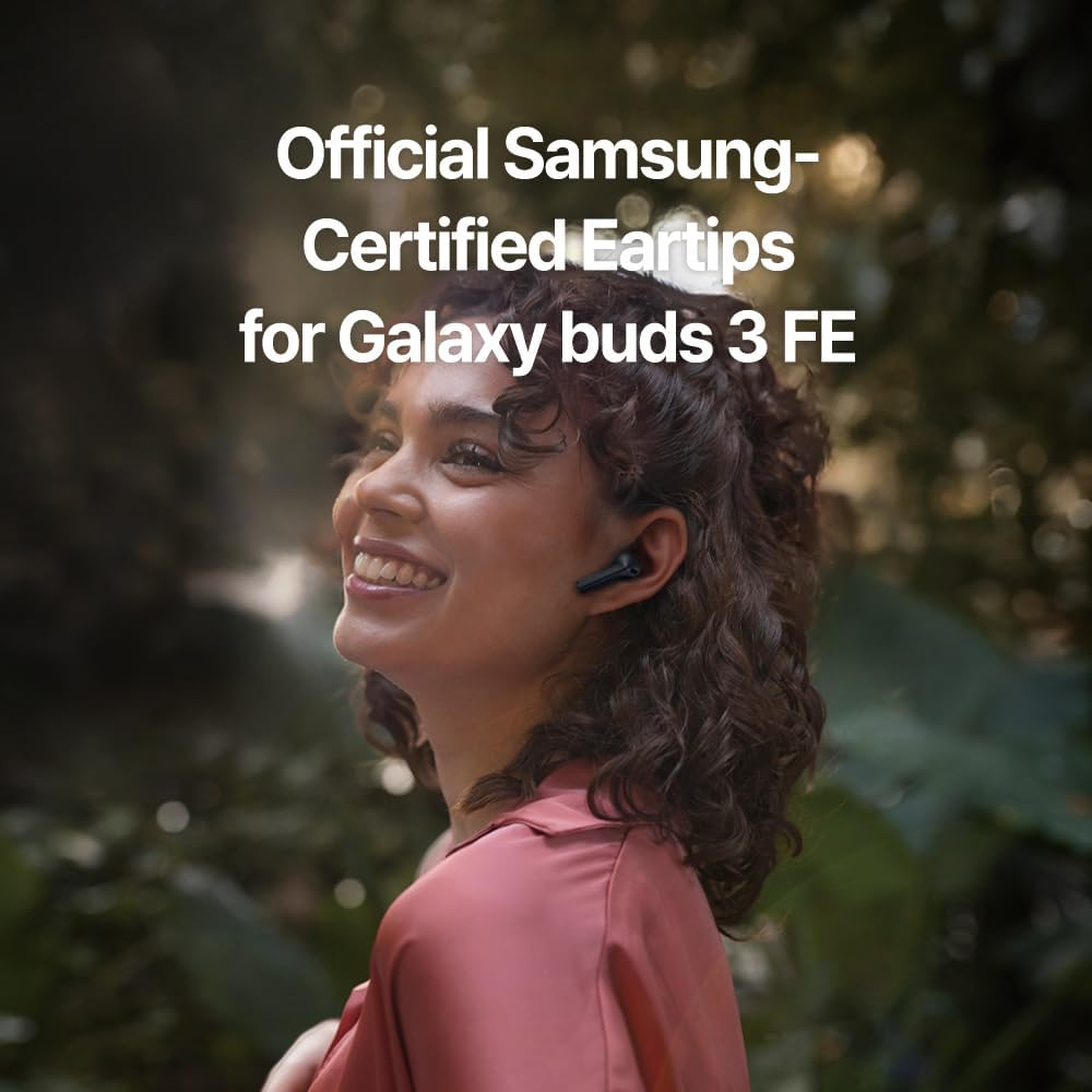 AZLA MAX for Galaxy Buds 3 FE - SMAPP Approved Medical Silicone Earbuds with Secure Fit Replacement Earbuds for Comfort and Noise Isolation (White, MS/M/L)