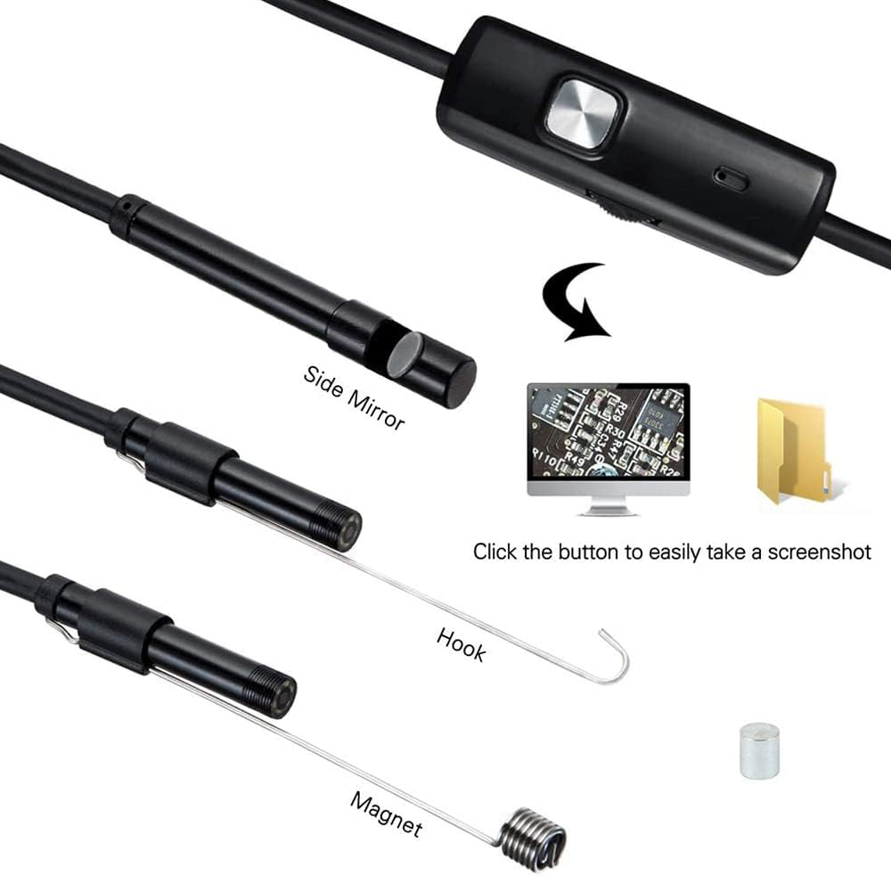 Industrial Endoscope Camera,Endoscope 0.3MP Industrial Endoscope 3 in 1 Endoscope with Adjustable Leds 2 Meters 2 - 5 image number 5